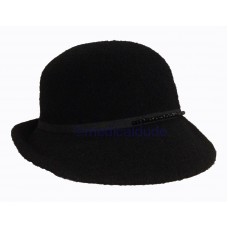INC International Concepts Black Wool Beaded Band Fedora Hat One Size 51059249223 eb-39796758